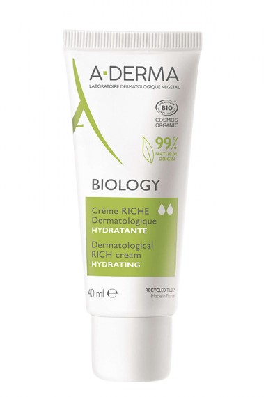 Aderma Biology Crème Riche Dermatologique Hydratante 40ml